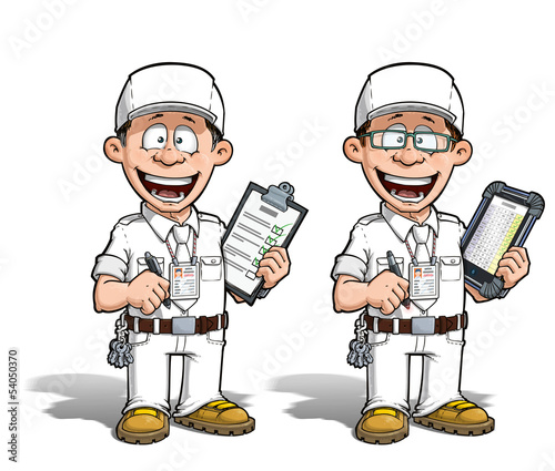 Illustration: Warehouse - Prison - Courier - Zoo -- Manager - Blank (Color it Warehouse - Prison - Courier - Zoo -- Manager - Blank (Color it