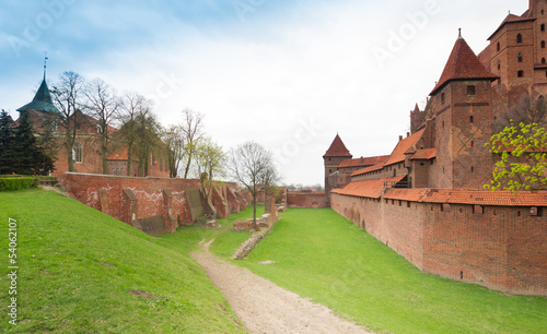 Photo: Teutonic castle Malbork in Pomerania region of Poland. Teutonic castle Malbork in Pomerania region of Poland.