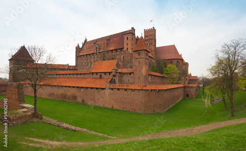 Photo: Teutonic castle Malbork in Pomerania region of Poland. Teutonic castle Malbork in Pomerania region of Poland.