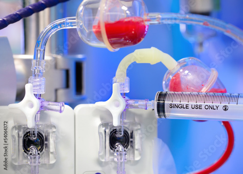 Photo: syringe and scientific equipment syringe and scientific equipment