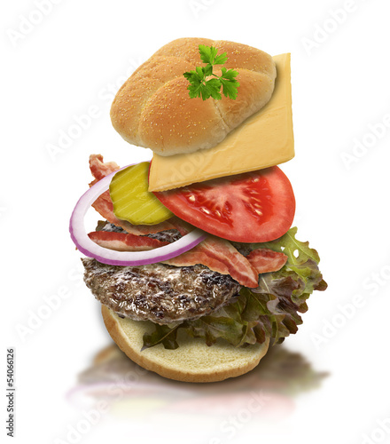 Photo: Ingredients Of Hamburger Ingredients Of Hamburger