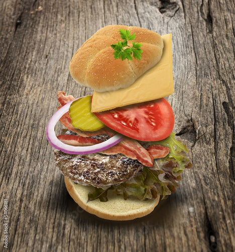 Photo: Ingredients Of Hamburger Ingredients Of Hamburger