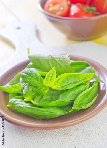 Photo: basil and tomato basil and tomato