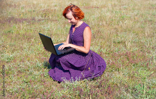 Photo: old-fashioned eccentric woman with notebook old-fashioned eccentric woman with notebook