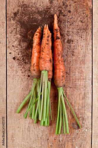 Photo: fresh carrots bunch fresh carrots bunch
