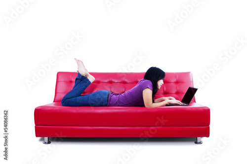 Photo: Leisure time with laptop Leisure time with laptop