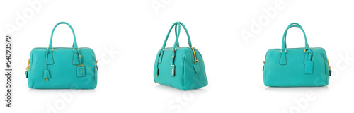 Photo: Elegant woman bag isolated on white Elegant woman bag isolated on white