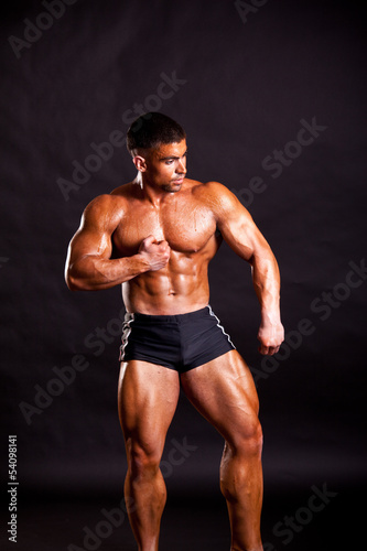 Photo: young bodybuilder posing young bodybuilder posing