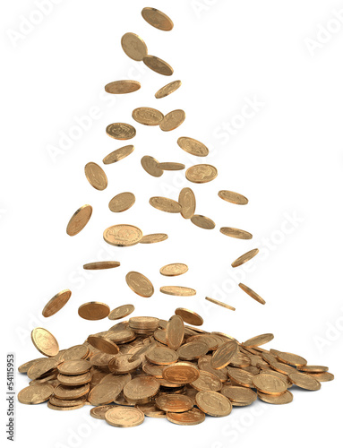 Photo: Heap of dollar coins Heap of dollar coins