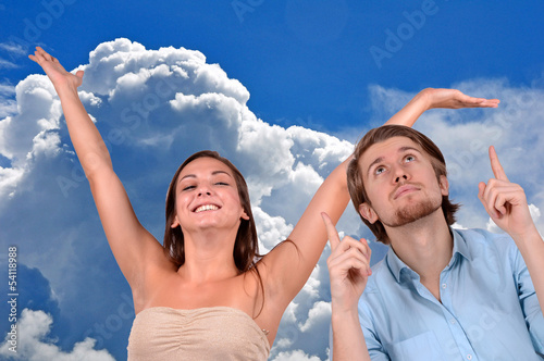 Photo: in den himmel schauen in den himmel schauen