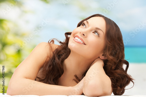 Photo: beautiful woman on nature beautiful woman on nature