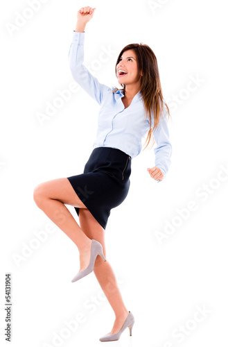 Photo: Excited business woman Excited business woman