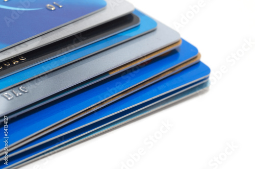 Photo: Stack of credit cards Stack of credit cards