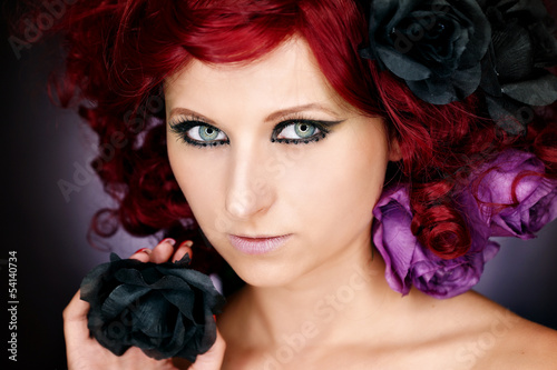 Photo: Frau mit extremen Styling Frau mit extremen Styling