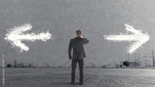 Photo: Choices of a businessman Choices of a businessman