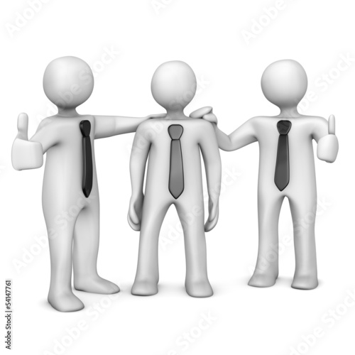 Illustration: Praise Businessmen Praise Businessmen