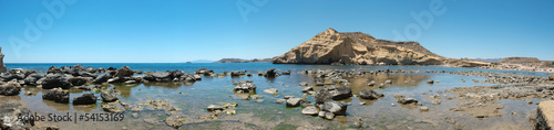 Photo: Creek in rising tide, panoramic Creek in rising tide, panoramic