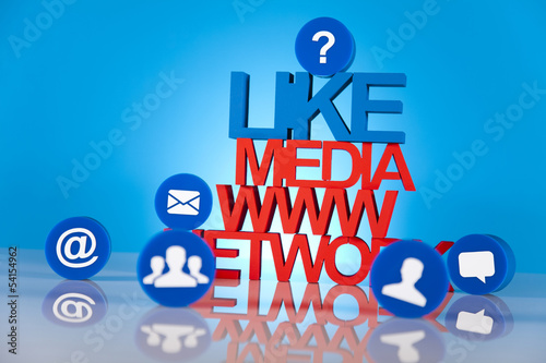 Photo: Social media network Social media network