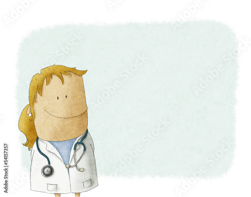 Illustration: Cartoon Female doctor Cartoon Female doctor