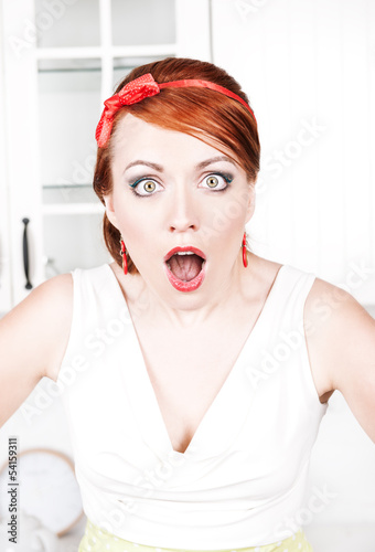 Photo: Surprised beautiful woman Surprised beautiful woman