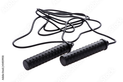 Photo: skipping rope on white skipping rope on white