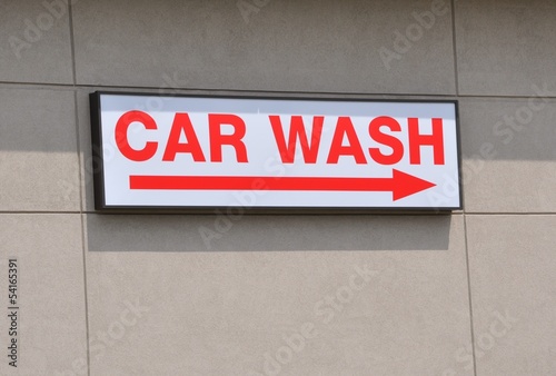 Photo: Car wash signage Car wash signage