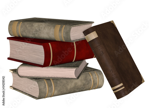 Illustration: Books stacked Books stacked
