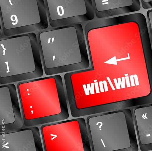 Photo: win button on computer keyboard key win button on computer keyboard key