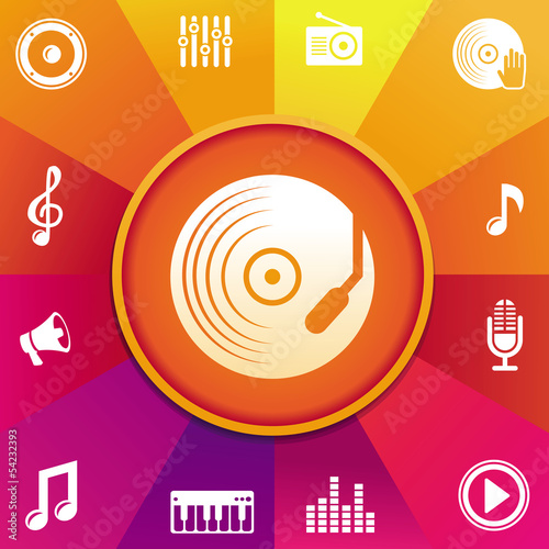 Vector: Vector music concept Vector music concept