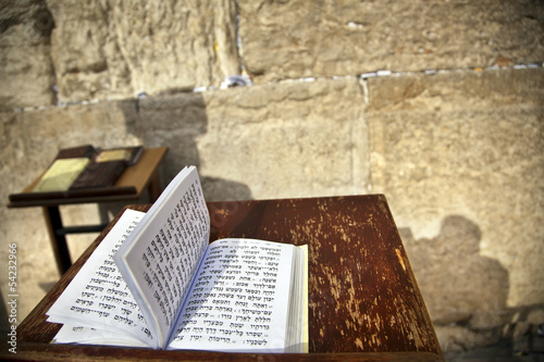 Photo: Book of Psalms at the Wailing Wall Book of Psalms at the Wailing Wall