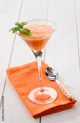 Photo: Mousse di melone e menta Mousse di melone e menta