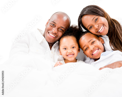 Photo: Loving family in bed Loving family in bed