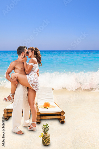 Photo: Couple at summer resort Couple at summer resort