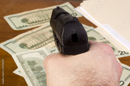 Photo: Robbery in the office Robbery in the office