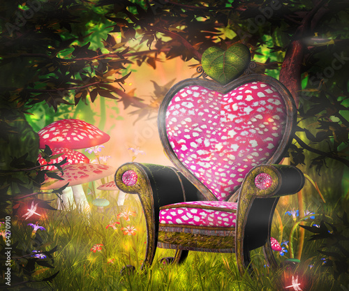 Illustration: Wonderland Background Wonderland Background