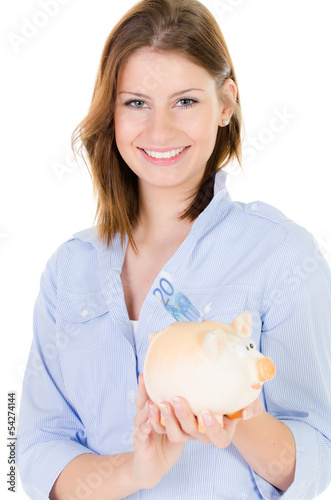 Photo: auszubildende spart ihr geld auszubildende spart ihr geld