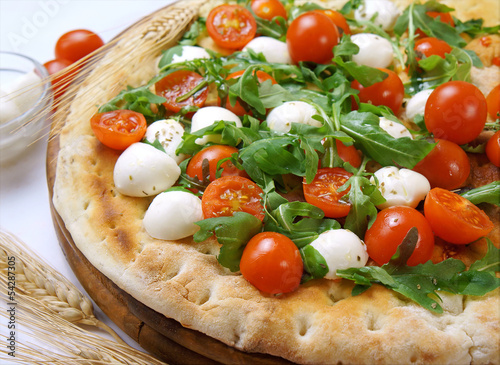 Photo: Focaccia rucola pomodorini Focaccia rucola pomodorini