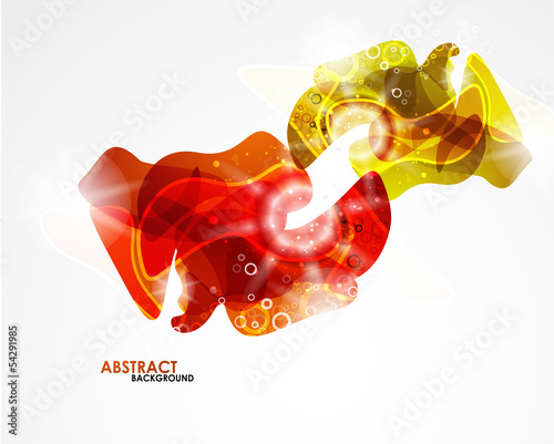 Vector: Abstract colorful modern smooth shape Abstract colorful modern smooth shape