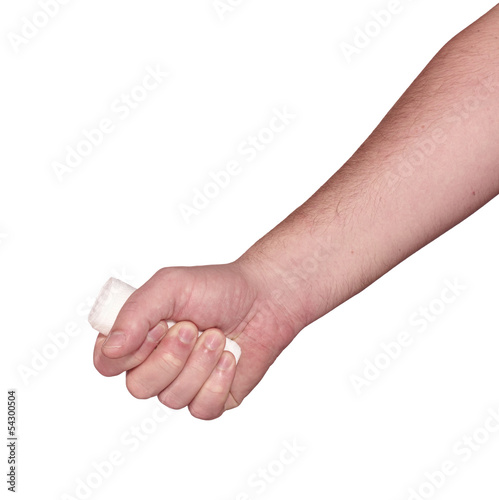Photo: Bandage in fist Bandage in fist