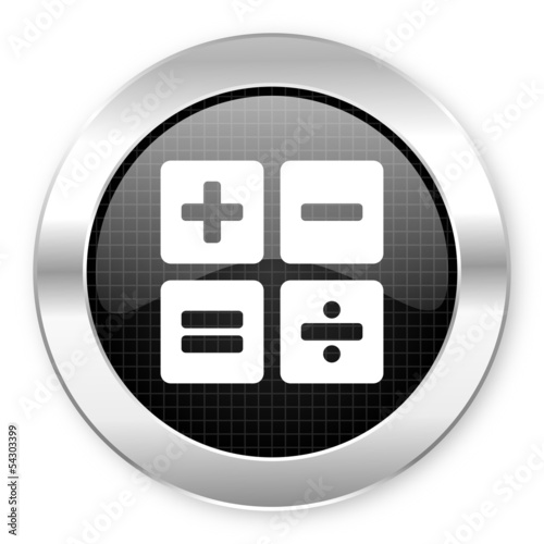 Illustration: calculate icon calculate icon
