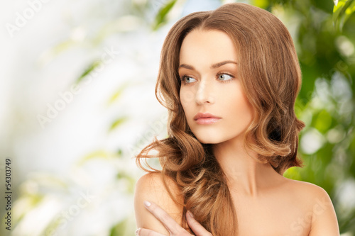 Photo: beautiful woman with long hair beautiful woman with long hair