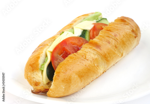 Photo: Delicious vegetable sandwich Delicious vegetable sandwich