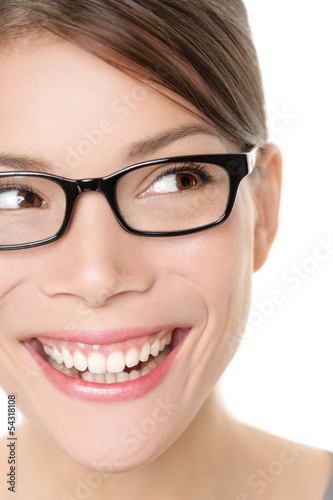 Photo: Glasses eyewear spectacles woman looking happy Glasses eyewear spectacles woman looking happy