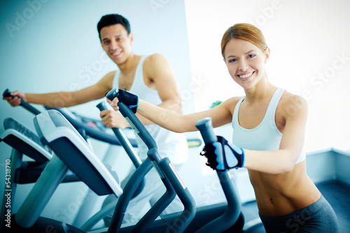 Photo: Training in health club Training in health club