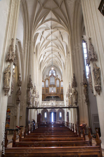 Photo: Vienna - Choir and nave in gothic church Maria am Gestade Vienna - Choir and nave in gothic church Maria am Gestade