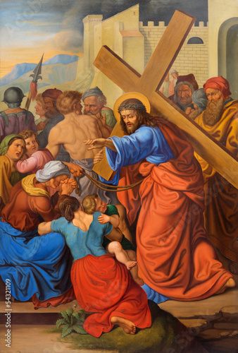 Photo: Vienna - Jesus cried womens on the cross way. Vienna - Jesus cried womens on the cross way.