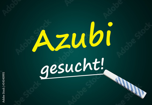 Illustration: Azubi gesucht! (Tafel mit Text) Azubi gesucht! (Tafel mit Text)