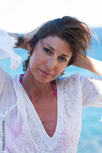 Photo: Donna con le lentiggini Donna con le lentiggini