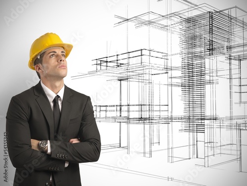 Photo: Architect and project of modern buildings Architect and project of modern buildings