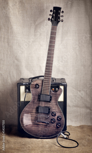 Photo: Electric Guitar and Amplifier Electric Guitar and Amplifier